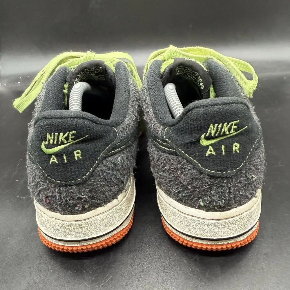 Nike Air Force 1 LV8 GS Black Green Sneaker DZ5287-001 Youth Size 5Y Womens 6.5